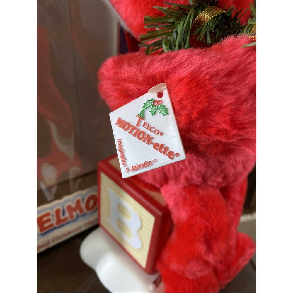 Vintage 1998 Telco Elmo Animated Christmas Figure Plush Sesame Street Jim Henson - Picture 3 of 17